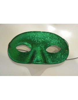 masque paillette vert