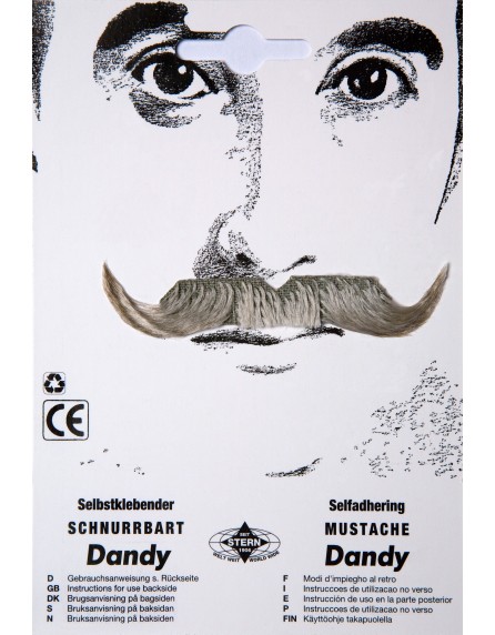 Moustache Dand gris