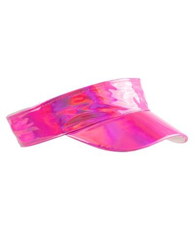 Casquette Visière bling fluo rose