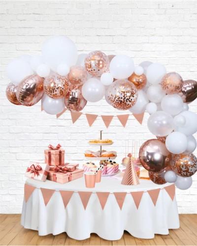 Arches de Ballons Or & rose "KIT"