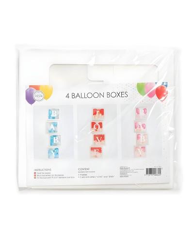 "KIT" 4 boîtes à ballons
