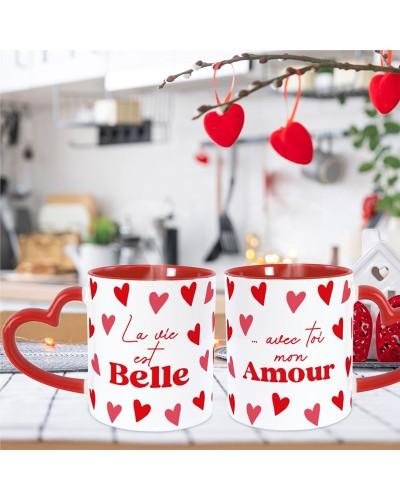 Coffret duo mugs Saint Valentin
