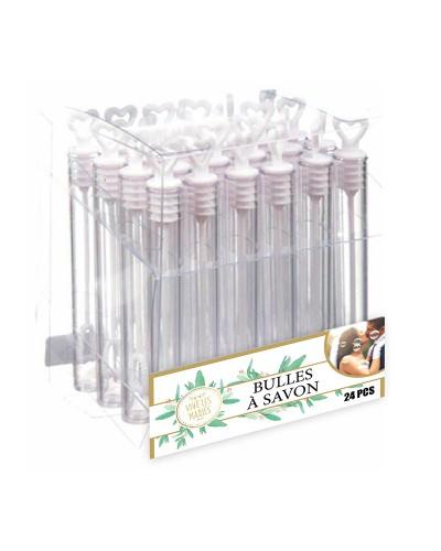 Pack 24 tubes bulles mariage