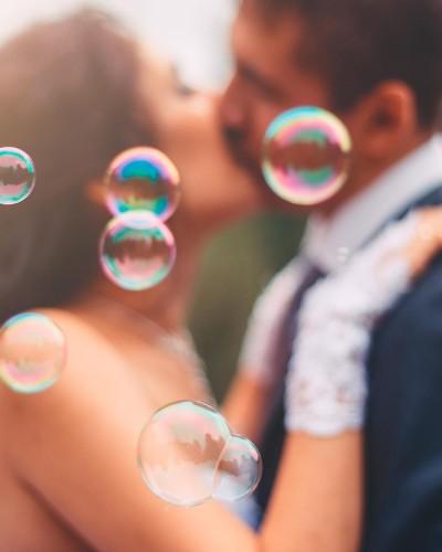 Pack 24 tubes bulles mariage