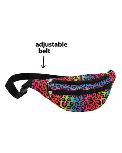 Sac banane léopard multicolore