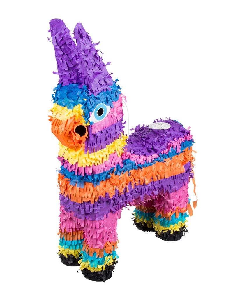Piñata âne multicolore 55 cm