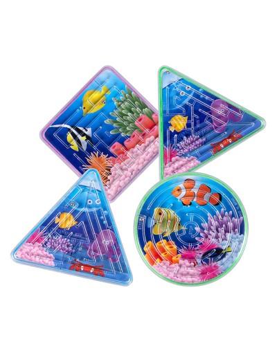 Set de 4 jeux de labyrinthe poisson
