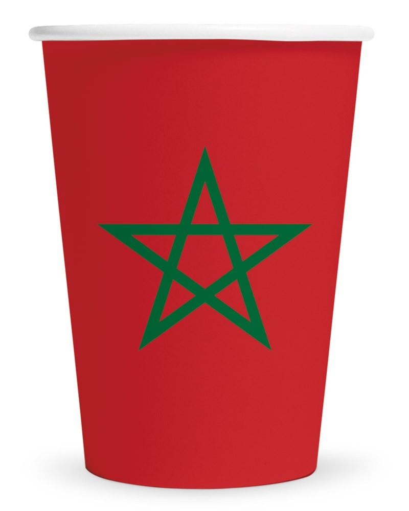 8 Gobelets en papier Maroc 210 ml 8 Gobelets en papier Maroc 210 ml