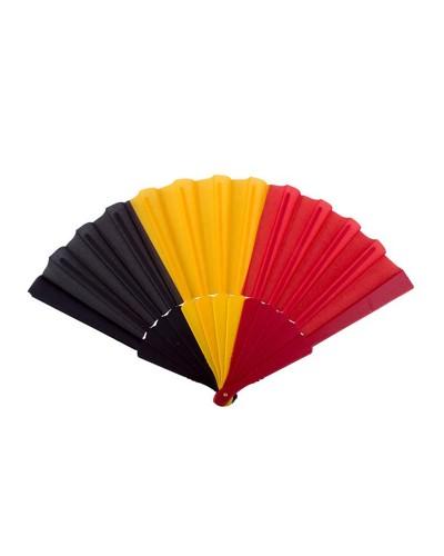 Éventail supporters Belgique tricolore