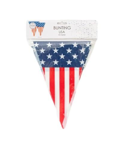 Guirlande 10 m drapeaux USA