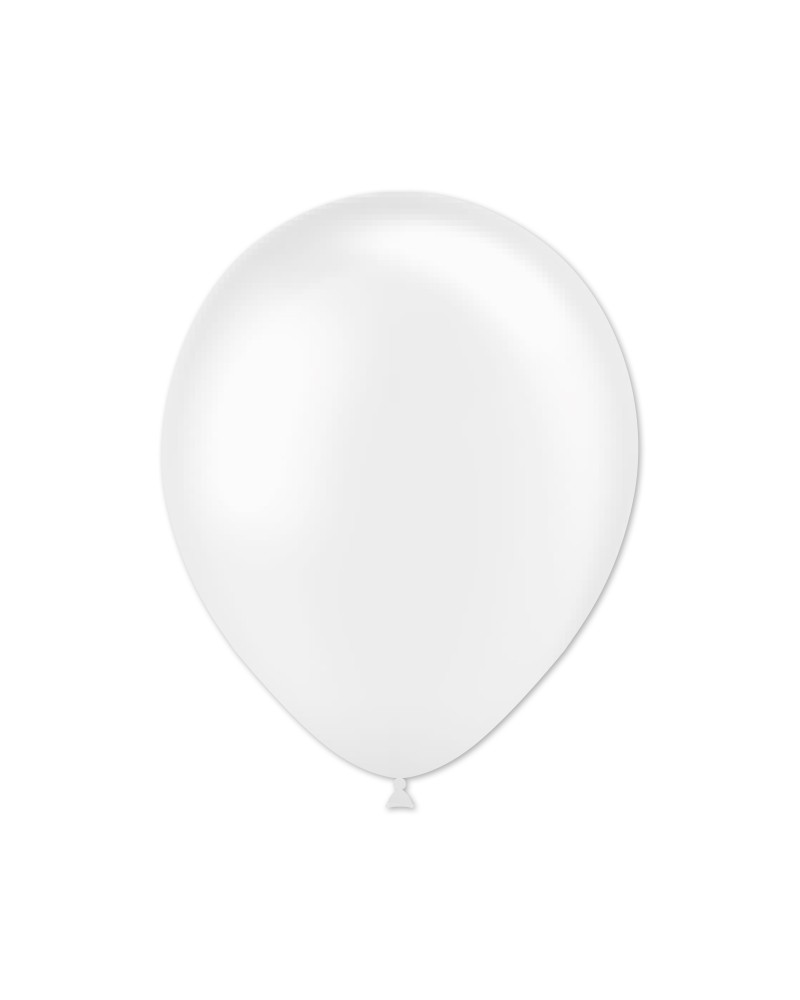 Ballons blancs métalliques 5″ 100 pcs Ballons blancs métalliques 5″ 100 pcs