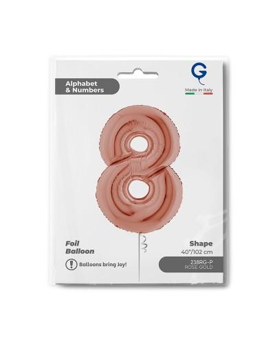 Chiffre Rose Gold 8
