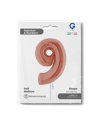 Chiffre Rose Gold 9