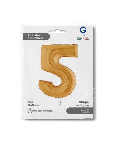 Chiffre Doré 5