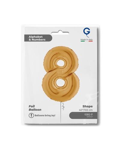Chiffre Doré 8