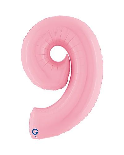 Chiffre Rose Pastel 9