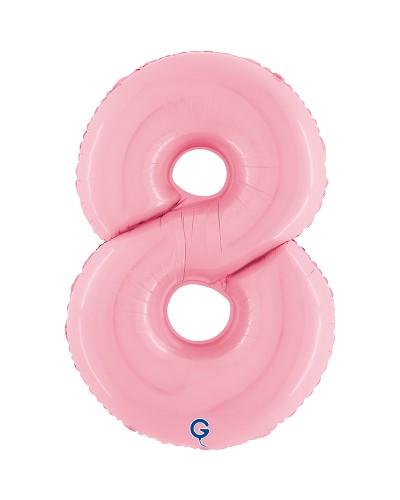 Chiffre Rose Pastel 8