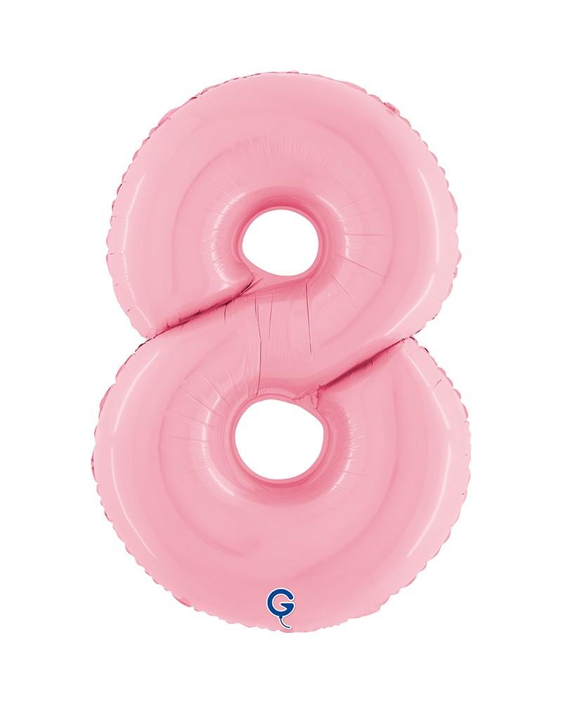 Chiffre Rose Pastel 8 Chiffre Rose Pastel 8