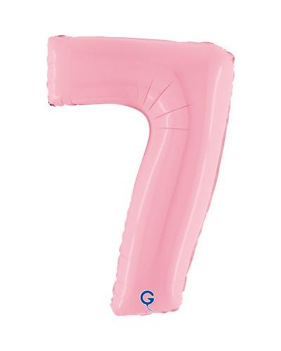 Chiffre Rose Pastel 7