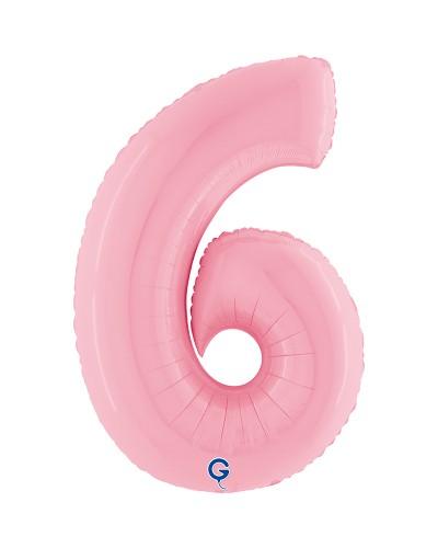 Chiffre Rose Pastel 6