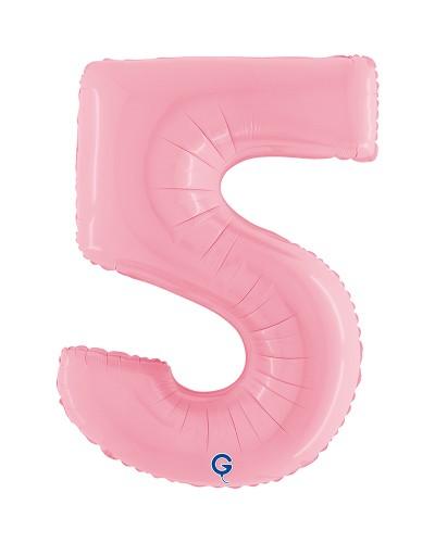 Chiffre Rose Pastel 5