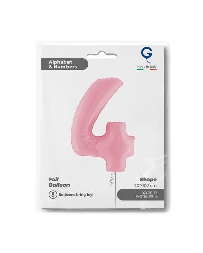 Chiffre Rose Pastel 4
