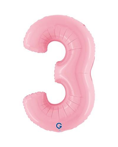 Chiffre Rose Pastel 3