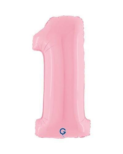 Chiffre Rose Pastel 1
