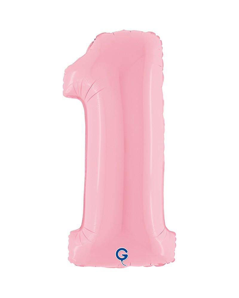 Chiffre Rose Pastel 1 Chiffre Rose Pastel 1