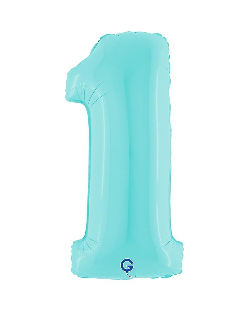 Chiffre Bleu Pastel 1 Chiffre Bleu Pastel 1