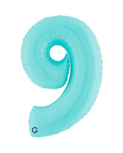 Chiffre Bleu Pastel 9
