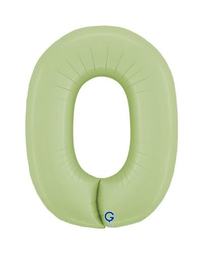 Chiffre Vert Olive 0