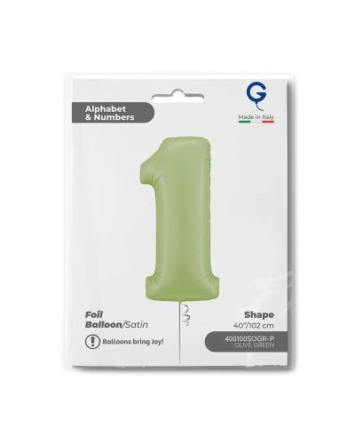 Chiffre Vert Olive 1