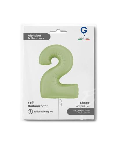 Chiffre Vert Olive 2