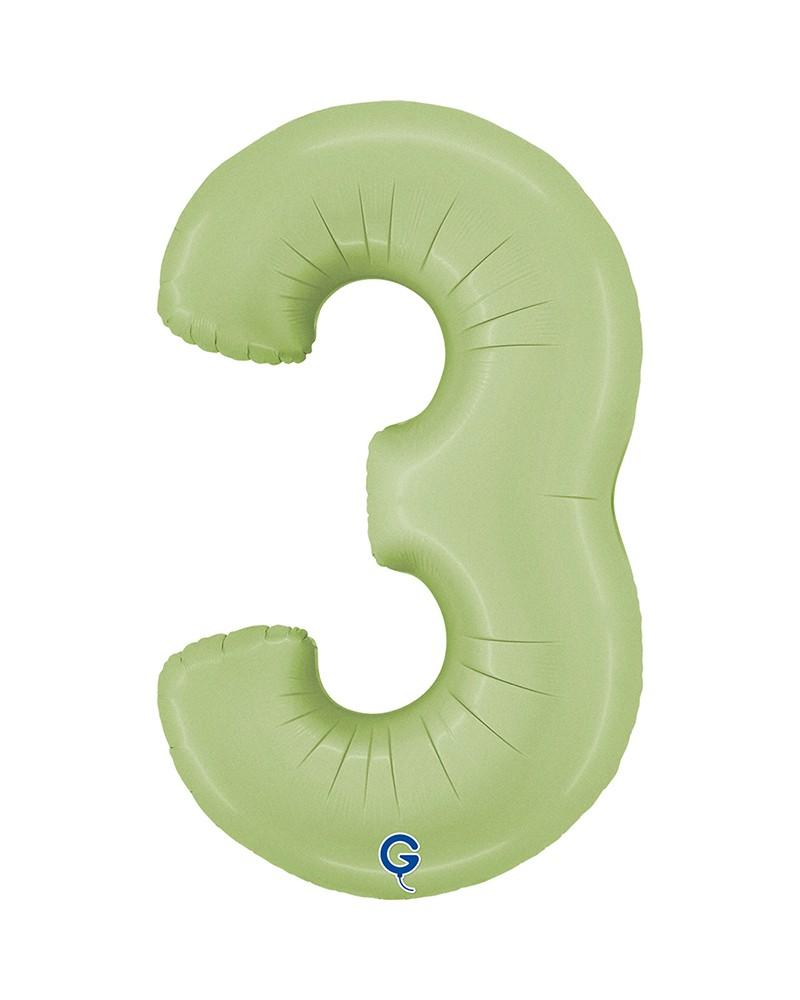 Chiffre Vert Olive 3 Chiffre Vert Olive 3