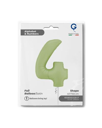 Chiffre Vert Olive 4