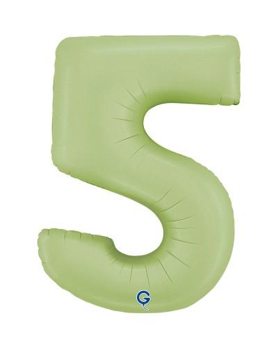 Chiffre Vert Olive 5