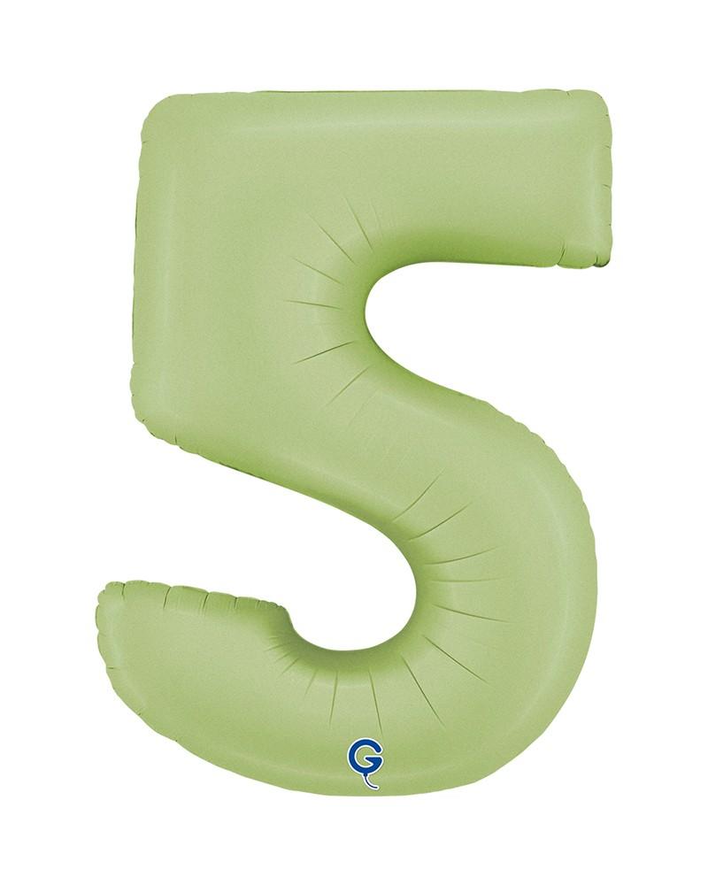 Chiffre Vert Olive 5