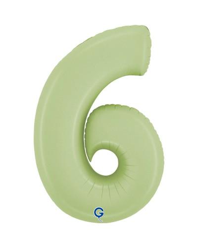 Chiffre Vert Olive 6