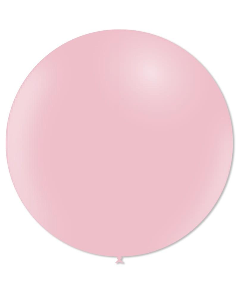 Ballons latex ronds rose bébé mat 23″ – Ø 60 cm – Sachet de 10 pièces