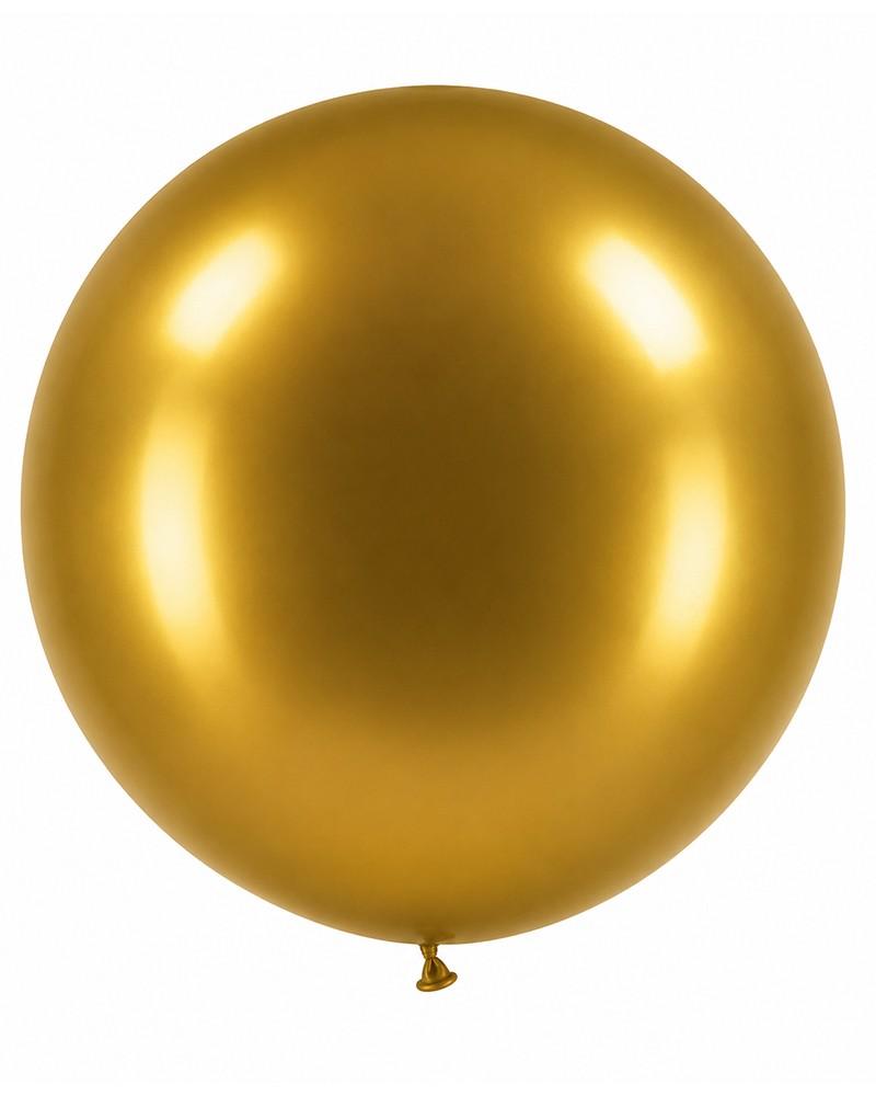 Ballons latex ronds or brillant 23″ – Ø 60 cm – Sachet de 5 pièces Ballons latex ronds or brillant 23″ – Ø 60 cm – Sachet de 5 pièces