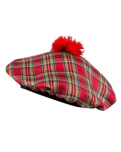 Béret tartan rouge