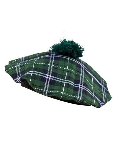 Béret tartan vert