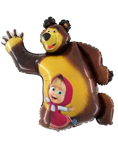 Ballon aluminium Masha et l'Ours 35"