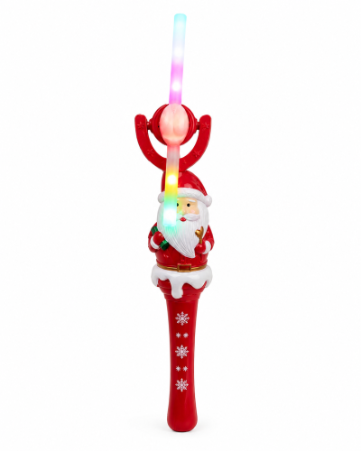 Moulin lumineux Père Noël 30 cm