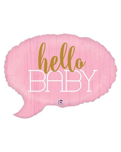 Ballon Hello Baby Rose