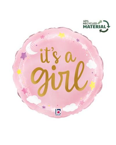 Ballon "It's a Girl" Nuage Lune