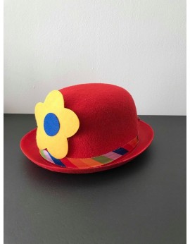 Chapeau clown rouge