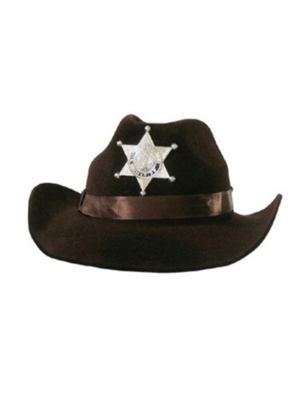 Chapeau cowboy brun