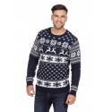 Pull bleu renne